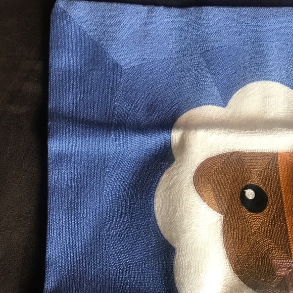 C & Cozy Embroidered Sheep Pillow Cover 18” x18” - Picture 3 of 11